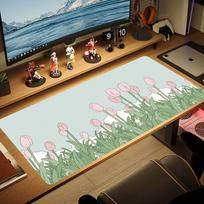 Cute Mouse Pad Kawaii Rabbit Mousepad Multiple sizes Pc Gamer Small Mouse Mats Gaming Accessories Computer Desk Mat Keyboard Pad 30cmx60cm(11.8x23.6inch)