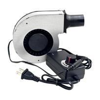 5500 aps./min. Reguliuojamas greitis 12V 2A Elektrinis pūstuvas Aušinimo ventiliatorius su dvigubais rutuliniais guoliais Griliui ir elektriniams įrankiams 1 black