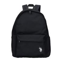 JAV. Polo Assn. USPA-2741 Apvalus kuprinė Lengva Atsitiktinė Dieninė kuprinė Juoda Priekinė kišenė su užtrauktuku Šoninės kišenės Unisex juoda