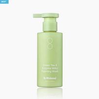By Wishtrend Green Tea & Enzyme Milky Foaming Wash – Gentle Daily Cleanser 140ml 140ml beige