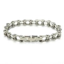 Punk Stainless Steel Bracelet Men Biker Bicycle Motorcycle Chain Bracelets 8.5 ARI