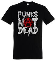 Punks Not Dead II T-Shirt DJ MC Experimental Rock New Wave Noise Synthesizer 2XL gray