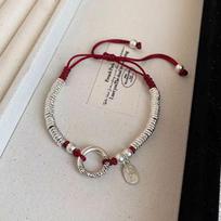 Tangling Peace And Joy Hand Rope Handwoven Red Rope Guochao Xiangyun Lucky Bracelet gray