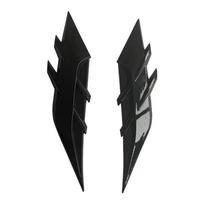 Car Headlight Eyebrow Eyelids Stickers Trim Cover Pair Front Rear Sticker Or Eyebrow Multifunctional Headlamp Lid Decoratio E2I2 black