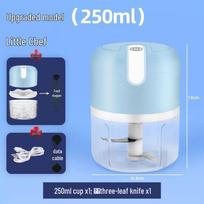 ZISIZ Electric Mini Food Chopper and Garlic Masher white