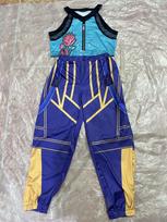 Vaikų Rumi Mira Zoey Cosplay Mergaitės Kostiumas K KDPop KPDH Pop Medžiotoja Auksinis Kostiumas Vaikų Helovino Šventės Drabužių Rinkinys Kids 100cm&K Pop Demon Hunter blue