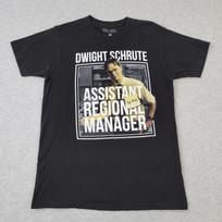 Dwight Schrute The Office Shirt Mens Medium Black Assistant Regional Manager L gray