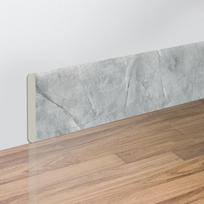 2M Waterproof Self-Adhesive Marble Skirting Line, 3D Thickened Wall Sticker, Anti-Collision Corner Trim for Home Decoration Earl Grey gray