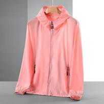 Hoodie Summer Thin Sunscreen Jackets Women Sun Protection Coat Causal Loose Outwear Breathable S rožinė