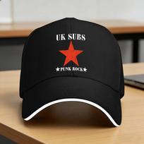 U.K. SUBS PUNK ROCK Baseball Cap  Female Male Custom DIY Trucker Hat Summer Street Style Running Hippie Sunscreen Baseball Caps One Size black