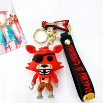 Car FNAF Game Keychains Anime Action Figures Keyrings Five Night At Fredys Doll Key Chains Key Rings Pendant Charms Accessories black
