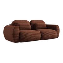 Terakotos spalvos iš kordinio velveto sulankstoma/su sandėliavimo vieta sofa 266 cm Kini – Makamii