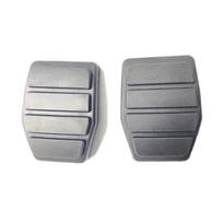 Clutch Pedal Brake Pedal Pad Clutch Brake Pedal Rubber Pedal Pad Rubber Brake Pedal Pad Easy Installation for Auto Car gray