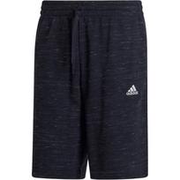 Adidas Essentials Mélange Shorts With Printed Logo Outdoor Sports Elastic Waist Mid-Rise Casual Shorts Men Shorts Legendary-Ink-Blue HE1799 A/S black