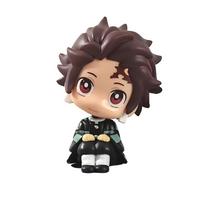 Anime Demon Slayer Kamado Tanjirou Kamado Nezuko Action Character Model Toy Series Doll Children's Birthday/Christmas Gift Toy beige