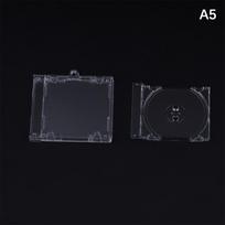 Mini Cd Keychain Album Cases Plastic Cd Cases Clear DVD Cover Bulk DVD Jewel Keyring Music Blank Mini Compact Disc Holder black
