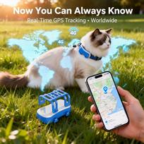 4G GPS Katės Šuns Seklys Pasaulinis Realaus Laiko Gyvūno Ieškiklis su SIM, WiFi Namų Režimu, Geografinės Zonos Įspėjimas, Pamesto Gyvūno Ieškiklis, 10+ Dienų Baterija white
