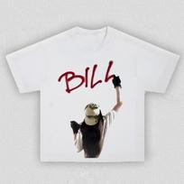 Billie Eilish graphics cotton unisex shirt 2026 New O-neck Short Sleeve men's Women's fashion hip-hop T-shirt fan gifts S gray