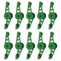 10pcs Garden Plant  360° Bender Low Stress Training Clips for Plant Stem for Plant Trellis Growth Kits for Plant žalia