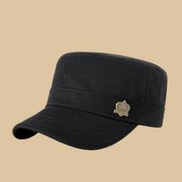 Military Cadet Cap 1005% Cotton Flat Top Army Style Dad Hat Big Head Men Women Oversize Baseball Caps S 54-57cm juoda
