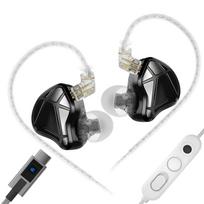 KZ Axas laidinės žaidimų ausinės FPS žaidimams, laidinės Type-C, AI triukšmą slopinantis mikrofonas, integruota DSP garso plokštė, ausies monitorius, USB-BC, PS5