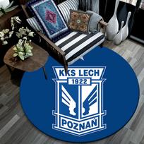 Lech Poznan Apvalus plotinis kilimas po biuro kėdėmis Miegamojo Svetainės Namų Dekoras 80cm x 80cm white