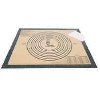 Large Size Cooking Food Grade Baking Mat with Measurement 40 x Kitchen Baking Baking Tools Mat, Silicone, Markings, 50cm, Use, Bread/Cookie/Pizza Mat, pilka spalva