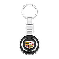 1 vnt. Metalinis logotipas raktų pakabukas Prabangus automobilio raktų pakabukas Cadillac Escalade CTS ATS SRX XTS XT5 STS CT5 CT6 BLS XLR Tiburon Deville vhbm30 white