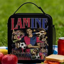 Lamine Y-Yamal Insulated Lunch Bag Large Football Soccer Reusable Thermal Bag Lunch Box Tote School  Travel Food Bag One Size brown