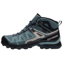 Salomon X Ultra Pioneer 2 GTX Outdoor Hiking Shoes Comfortable Mid-Top Women Hiking Shoes Blue Gray L47894300 39⅓