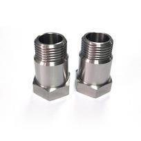 M18x1.5 Thread Adapter Stainless Steel Thread Exhaust Temperature Sensor Fitting for Vehicles gray