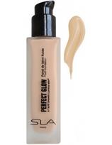 SLA Paris drėkinamasis makiažo pagrindas, Golden Beige SLA Paris Fluid Foundation Perfect Glow 30ml