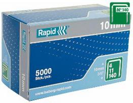 Kabės Rapid Nr. 140 | 10 mm, 5000 vnt. (plast. dėž.)