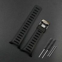 Suunto T serijos T1C/T3/T3C/T3D/T4C/T4D silikoninės gumos laikrodžio dirželis 20mm black