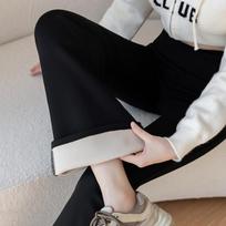 Women's Fleece-Lined High-Waisted Flare Yoga Pants - Warm plus size Winter Leggings XXL