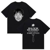 Harry Styles Kiss All The Time Disco Occasionally Tour 2026 Tshirt Unisex Unisex Summer Cotton Clothing Fashion Short Sleeved Top L gray