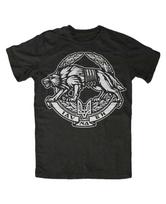 Wolf Emblem Ukrainian Coat of Arms T-shirt M gray