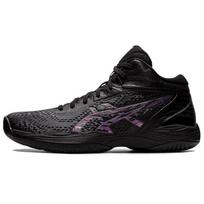 Asics Gel-Hoop V14 Round Toe Comfortable Mid-Top Basketball Shoes Unisex Sneakers Black Purple 1063A050-001 43.5 black