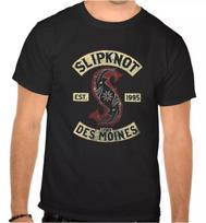Unisex Tees 100% cotton Men's Women's Tops Slipknot Rock Music Logo Black T-SHIRT -1017- 2XL beige