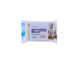 Kitchen Degreasing & Stain-Removing Wet Wipes - Powerful, One-Wipe Clean for Range Hoods & More white