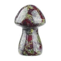 Mini grybuko brangakmenio skulptūra Mielas natūralus gydomasis akmuo Poliruota grybuko figūrėlė namų amatininkystei Gėlių vazono dekoravimui Dovana moterims vyrams Random Style gray