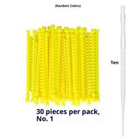 20/30Pcs Hair Styling Tools 2.3/3.3/4/5mm Hair Root Perm Rods Bars Curlers With Clips Bangs Fluffy Salon Hair Rollers Set yellow