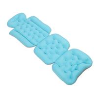 Adult Full Body Bath Pillow Prevent Slipping Detachable Washable Bathtub Cushion with Strong Suction Cups Blue blue