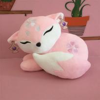 Anime Genshin Impact Yae Miko Pink Fox Cosplay Plush Doll Toy 20Cm Game Animal Cute Soft Stuffed Pillow Gift 20cm white