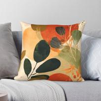 Earthtones Smoky Orange Green Pillowcase Polyester Linen Velvet Creative Zip Decor Throw Pillow Case Home Cushion Cover 30X30CM
