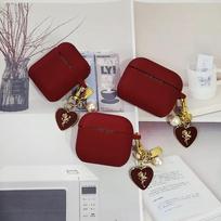 Pearl Love Rose Vintage Case For AirPods 4 3 2 1 Pro2 Pro 3 Cover Wine Red Earphone Protective Cases For AirPods Pro 2 2nd Coque For AirPods Pro 3 brown