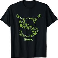 Shrek Character Silhouettes Iconic S Logo T-Shirt S įvairiaspalvis