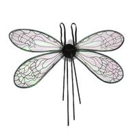 Fairy Wings lengvi gradiento angelo elfo sparno kostiumai, moteriški laumžirgio sparno aprangos aksesuarai Cosplay šokių vakarėliams juoda