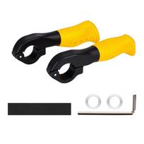 Ergonomic Bike Handlebars End Grips Cycling Comfortable Light weight Bicycles Bar Ends for Mountain Bike Cycling geltona