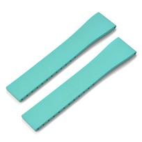 STAPELP CTS FKM Watch Strap 16mm18mm19mm 20mm 21mm 22mm Quick Release Cut To Size Double Folding Buckle FKM CTS Rubber Watchband 16mmx14mm blue